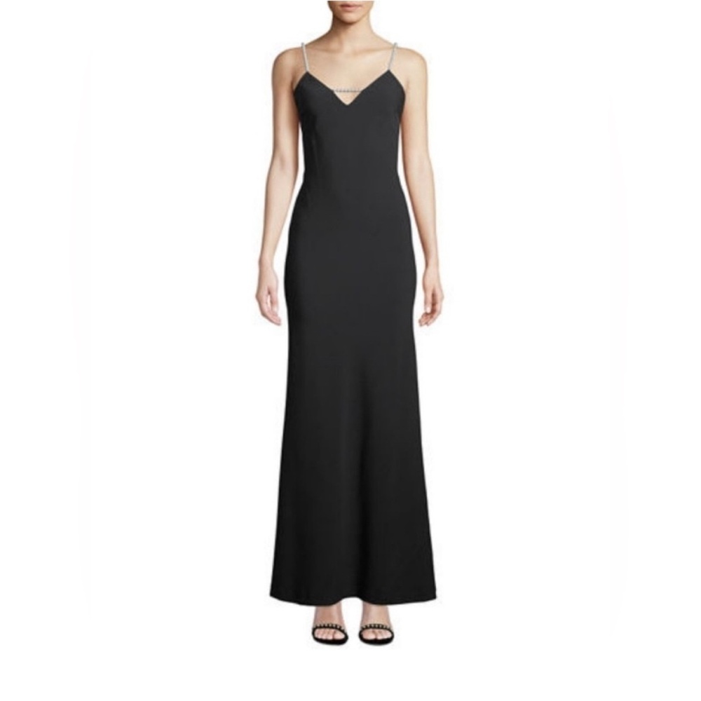 Karl Lagerfeld “Paris” dress w/faux pearl straps. size 4 #10211